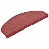 vidaXL Stair Mats 30 pcs 65x24x4 cm Bordeaux Half Round Large