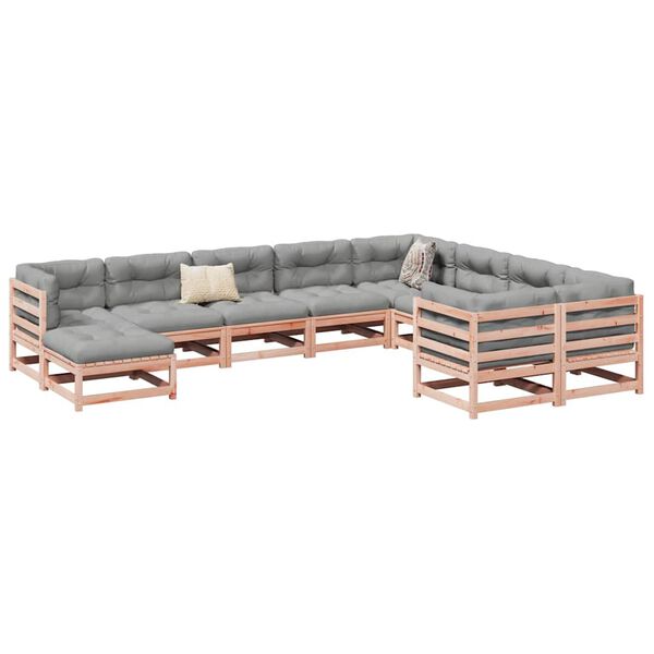 vidaXL 10 Piece Garden Sofa Set Solid Wood&nbsp;Douglas Fir