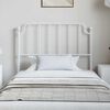vidaXL Metal Replace Headboard White 100 cm