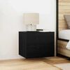 vidaXL Bedside Cabinet 2 pcs Black Oak 50 x 39 x 41 cm Engineered Wood