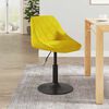 vidaXL Bar Stool Mustard Yellow Velvet