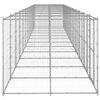 vidaXL Outdoor Dog Kennel Galvanised Steel 29.04 m&sup2;