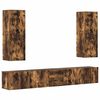 vidaXL 5 Piece TV Cabinet Set Smoked Oak Engineered Wood