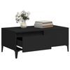 vidaXL Coffee Table Black 90x50x36.5 cm Engineered Wood