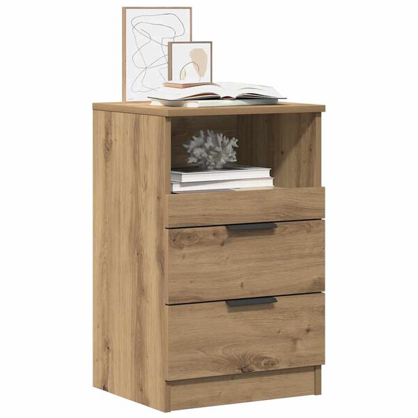 vidaXL Bedside Cabinets 2 pcs Artisan Oak 40x36x65 cm Engineered Wood