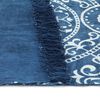 vidaXL Kilim Rug Cotton 160x230 cm with Pattern Blue