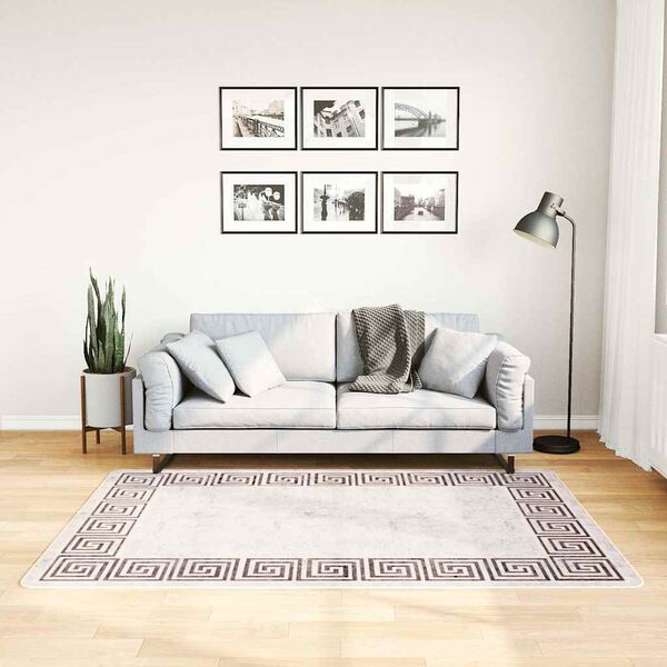 vidaXL Rug Washable 120x180 cm Light Beige