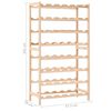 vidaXL Wine Rack Cedar Wood 57.5x28x102 cm