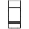 vidaXL Wall Shelf Set 4 pcs Black Oak 65 x 25 x 30 cm Engineered Wood