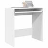 vidaXL Desk with Shelf White 77.5 x 43 x 79 cm Engineered Wood