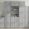 vidaXL Highboard Concrete Grey 70x42.5x185 cm Engineered Wood