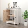 vidaXL Sideboard White 70x35x80 cm Solid Wood Pine