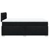 vidaXL Box Spring Bed with Mattress Black 120x190 cm Fabric