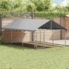 vidaXL Outdoor Dog Kennel with Roof 400x200x150 cm