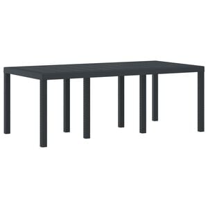 vidaXL Weather-Resistant Garden Table Anthracite 200 x 100 x 73 cm