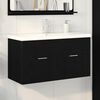 vidaXL Bathroom Cabinet Black Oak 90 x 38.5 x 46 cm Engineered Wood
