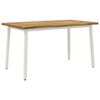 vidaXL Live Edge Dining Table 120 x 90 x 75 cm Solid Acacia Wood