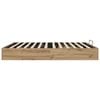 vidaXL Ottoman Bed Frame Artisian Oak 203 x 180 x 25 cm Chipboard