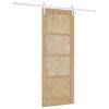 vidaXL Sliding Door ORKDAL Brown 78 x 202 cm Solid Pine Wood