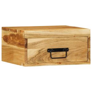 vidaXL Wall-mounted Bedside Cabinet Solid Wood Acacia