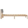 vidaXL Bed frame Brown and light grey 80 x 200 cm Solid pine wood