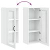 vidaXL Kitchen Cabinet with Shelf High Gloss White 40 x 31 x 100 cm