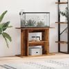vidaXL Aquarium Stand Old Wood 80x35x60 cm Engineered Wood
