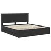 vidaXL Bed Frame with Drawer Black 180 x 200 cm Engineer Wood