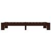 vidaXL Bed Frame without Mattress Dark Brown Solid Pine Wood 90x200 cm