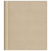 vidaXL Balcony Screen Beige 120x800 cm 100% Polyester Oxford