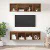 vidaXL TV Cabinet Set Wall-mounted 3 pcs Old Wood Engineered Wood