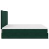 vidaXL Ottoman Bed with Mattresses Dark Green 180x200cm Velvet