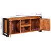 vidaXL TV Cabinet with Shelf Brown 120 x 33 x 50 cm Solid acacia wood