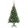 vidaXL Artificial Christmas Tree with 150 LEDs with Stand Green 120 cm