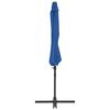 vidaXL Cantilever Garden Parasol with Steel Pole Azure Blue 300 cm