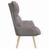 vidaXL Armchair Taupe 69 x 74 x 93 cm Sherpa Fabric