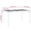 vidaXL Outdoor Tables Natural and grey 150 x 90 x 75 cm