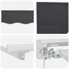 vidaXL Retractable Awning Anthracite 300 x 200 cm Polyester and Metal