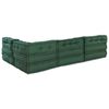 vidaXL Modular Sofa 4 pcs Green Fabric