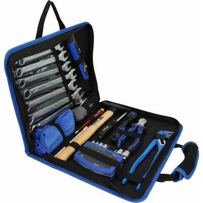 BRILLIANT TOOLS 64 Piece Tool Set in Leather Bag Steel