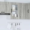 vidaXL Kitchen Wall Cabinet with Glass Door Kalmar Grey Sonoma Engineered Wood