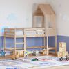 vidaXL Loft Bed with Ladder and Roof without Mattress 80x200 cm
