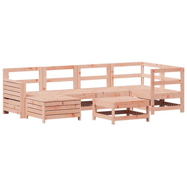 vidaXL 7 Piece Garden Sofa Set Solid Wood Douglas Fir
