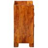 vidaXL Shoe Cabinet with Shelf Brown 55 x 35 x 75 cm Solid Acacia Wood