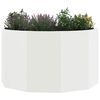 vidaXL Planter White 90 x 90 x 50 cm Steel