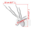 vidaXL Wall Mounted Gazelle's Head Decoration Aluminium Silver 33 cm
