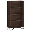 vidaXL Bookcase Brown Oak 80x31x137.5 cm Engineered Wood