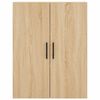 vidaXL Highboard Sonoma Oak 69.5x34x180 cm Engineered Wood