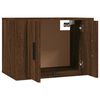 vidaXL Wall-mounted TV Cabinets 3 pcs Brown Oak 57x34.5x40 cm