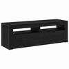 vidaXL TV Cabinet Black Oak 120 x 35 x 40 cm Engineered Wood